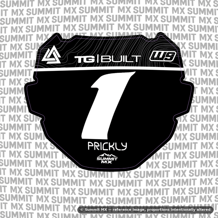 Ridgeline Decal for ODI Number Plate