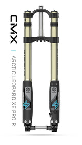 F43 CMX Tune | Tool Free LSC | 220 mm Travel | Arctic Leopard XE Pro R