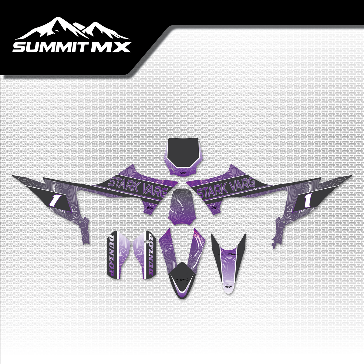 Stark Varg MX Graphics Kit - Topographical