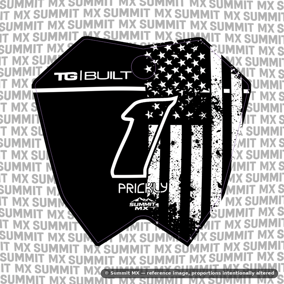 Stars & Stripes Decal for RTR Number Plate