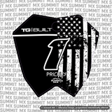 Stars & Stripes Decal for RTR Number Plate