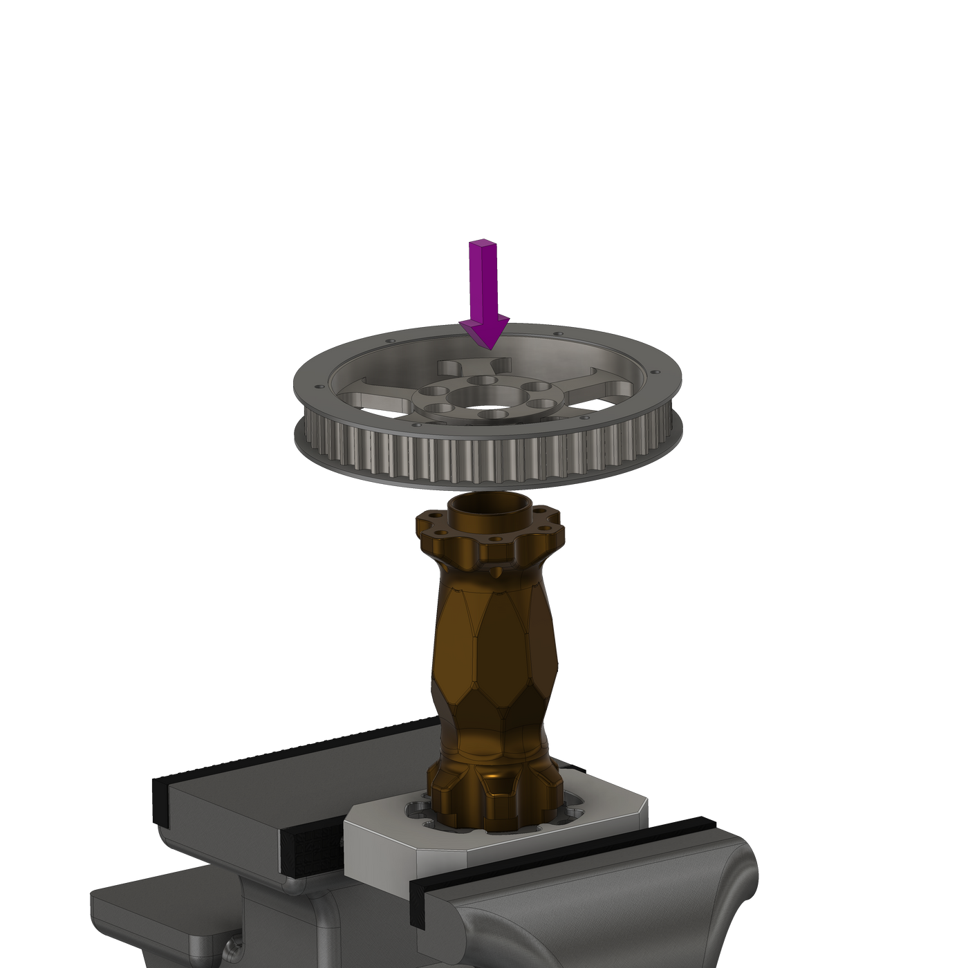 Jackshaft Install Tool for Surron LBX — install step 6 diagram