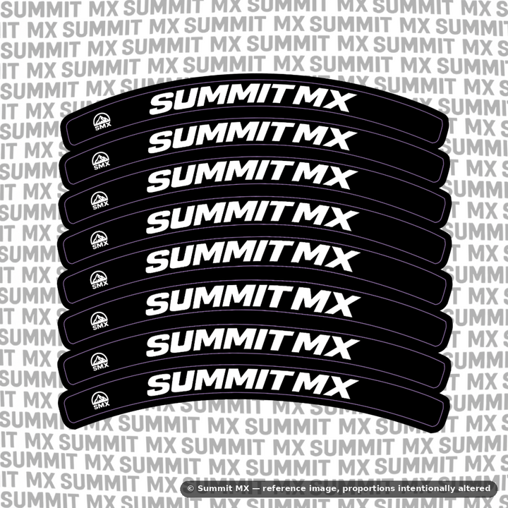 Summit MX Rim Decals