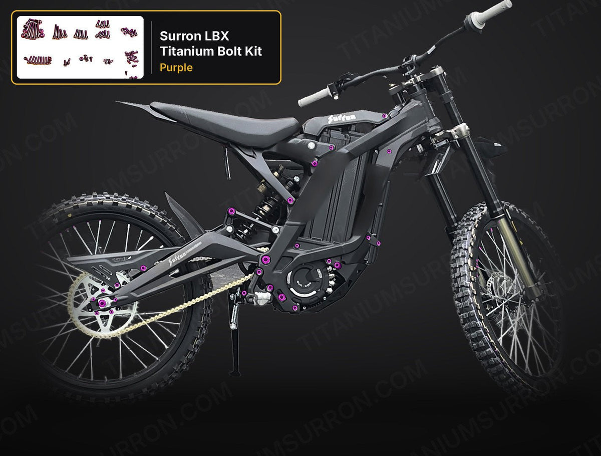 Sur-Ron LBX Titanium Bolt Kit – Full Body Grade 5 (80+ pcs)