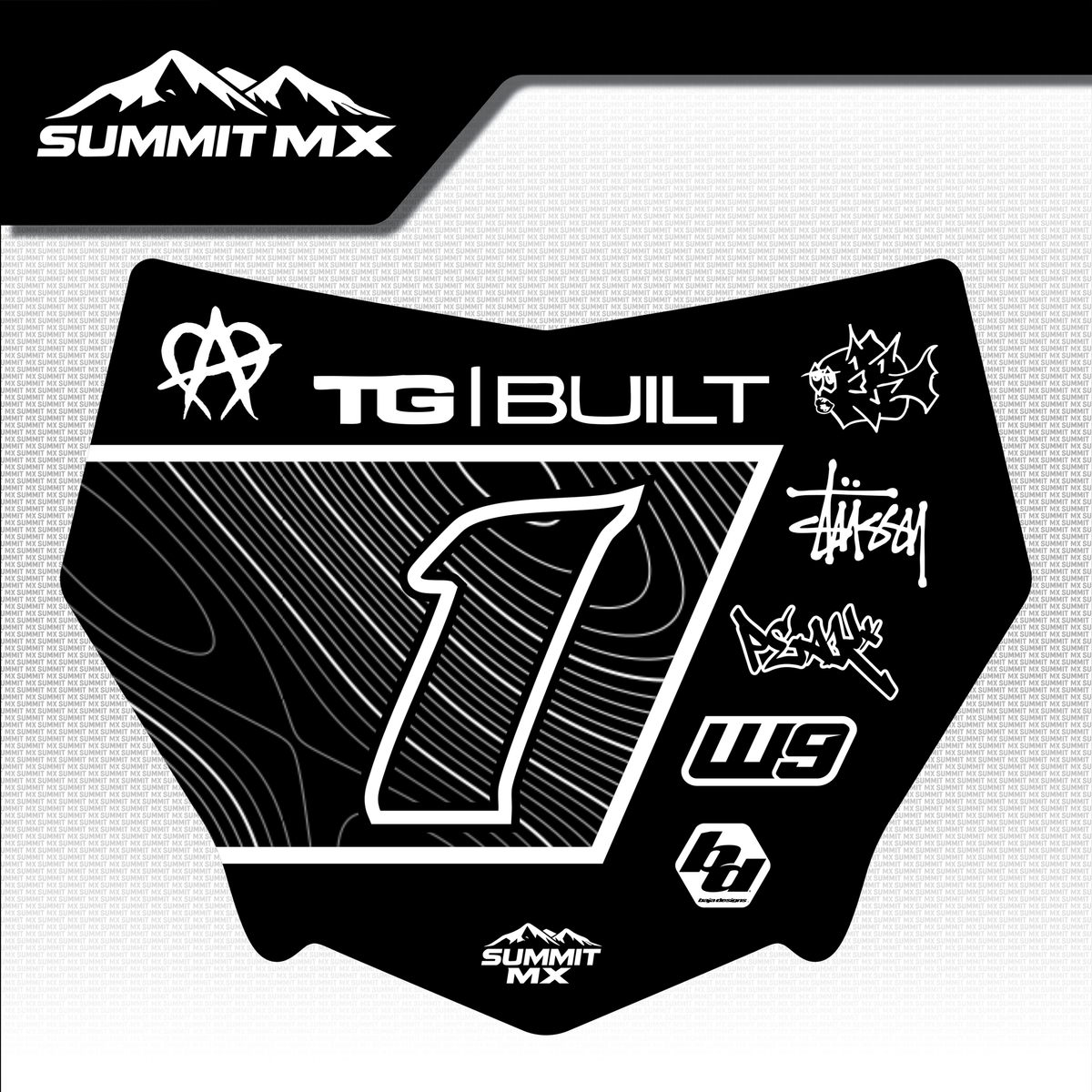 Switchback Decal for Motocutz Number Plate