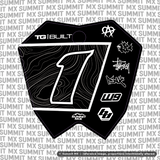 Switchback Decal for ETM RTR number plate — full graphic design