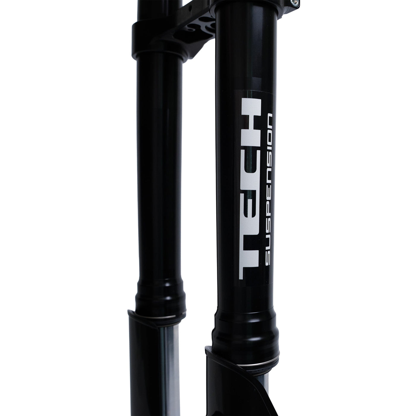 Tech E39 dual-crown fork for Surron and Talaria — lower and axle detail