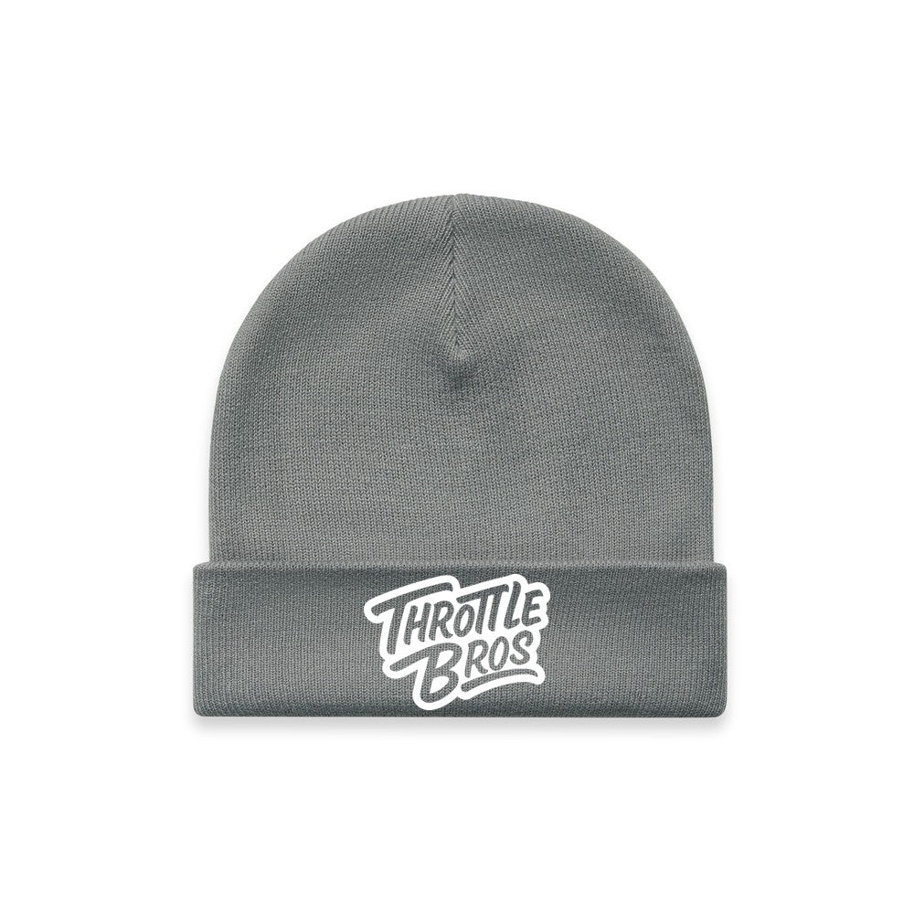 Throttle Bros Logo Beanie Shadow Front
