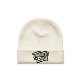 Throttle Bros Logo Beanie Tan Front