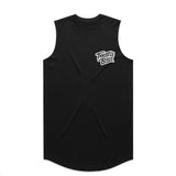 Throttle Bros Logo Drop Tank Black Front