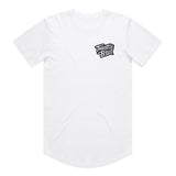 Throttle Bros Logo Drop Tee White Front