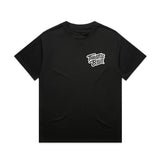 Throttle Bros Logo Heavyweight Tee Black Front