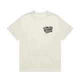 Throttle Bros Logo Heavyweight Tee Tan Front