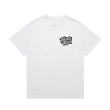 Throttle Bros Logo Heavyweight Tee White Front