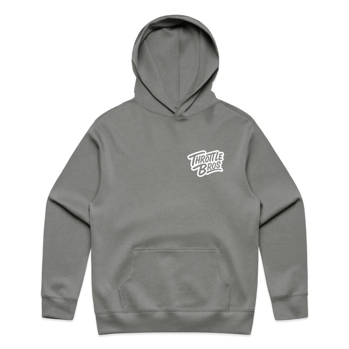 Throttle Bros Logo Hoodie Shadow Front