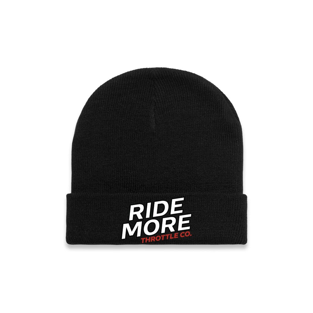 Get Kids To Ride More Beanie Black Front