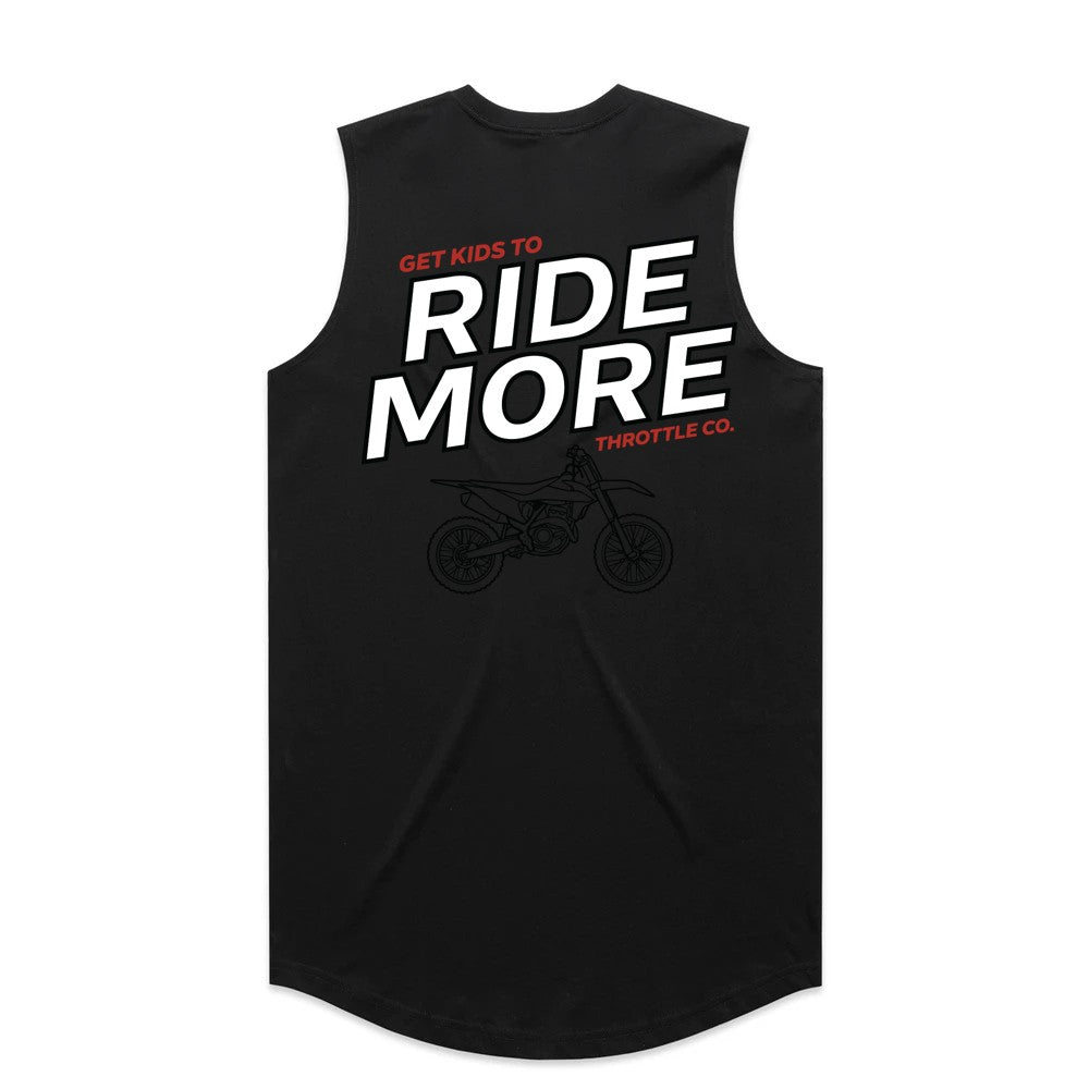 Get Kids To Ride More Drop Tank Black Back