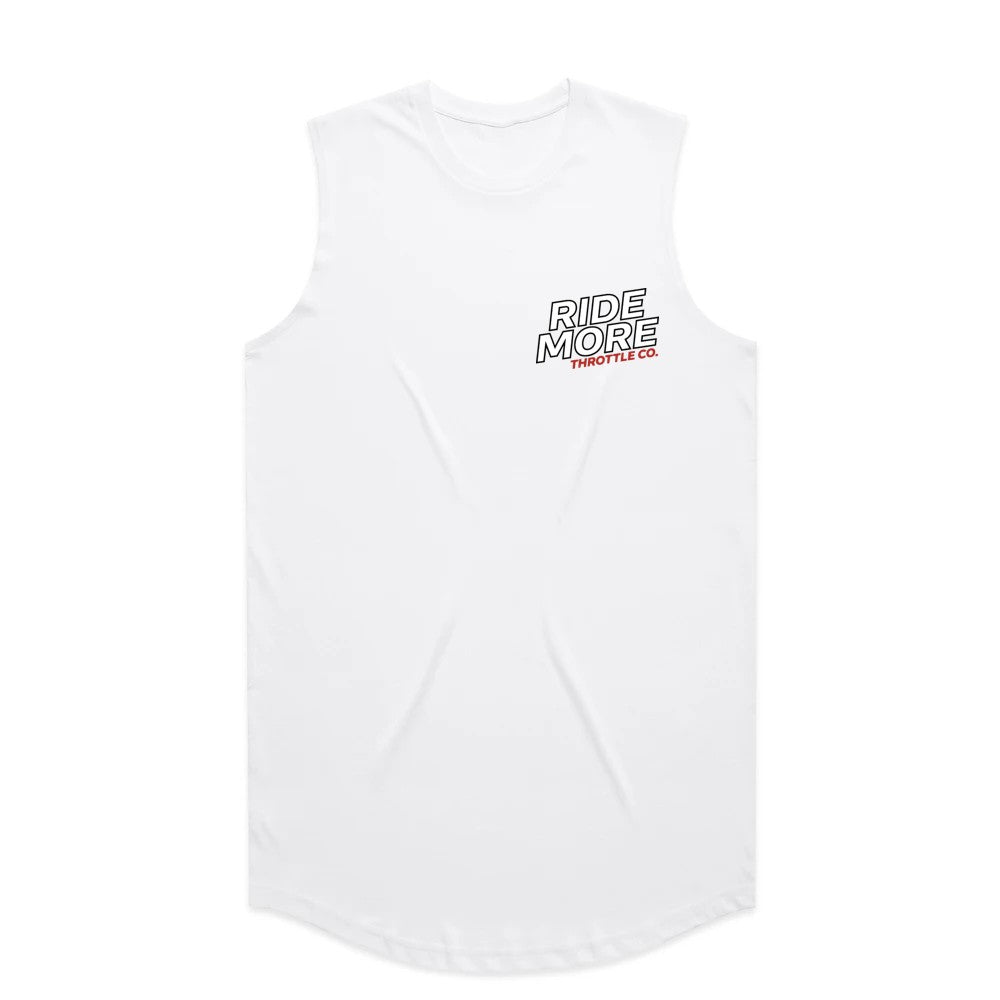 Get Kids To Ride More Drop Tank White Front