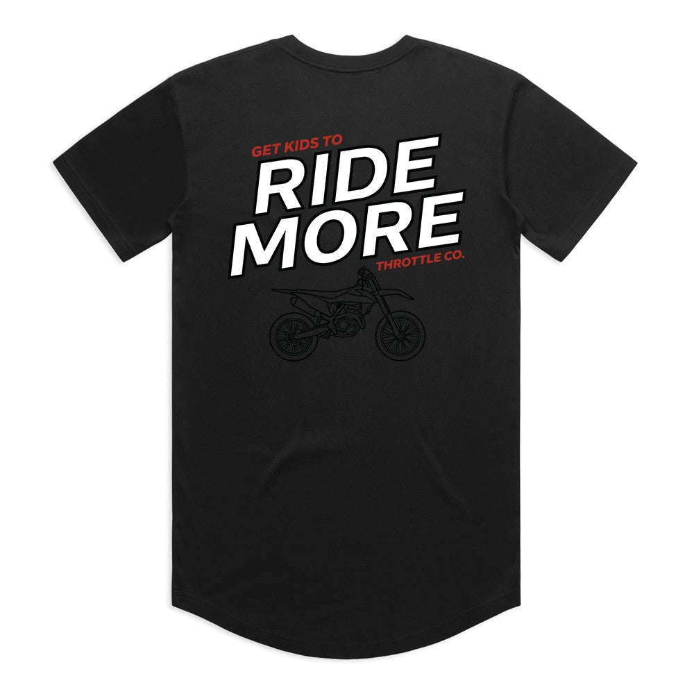 Get Kids To Ride More Drop Tee Black Back