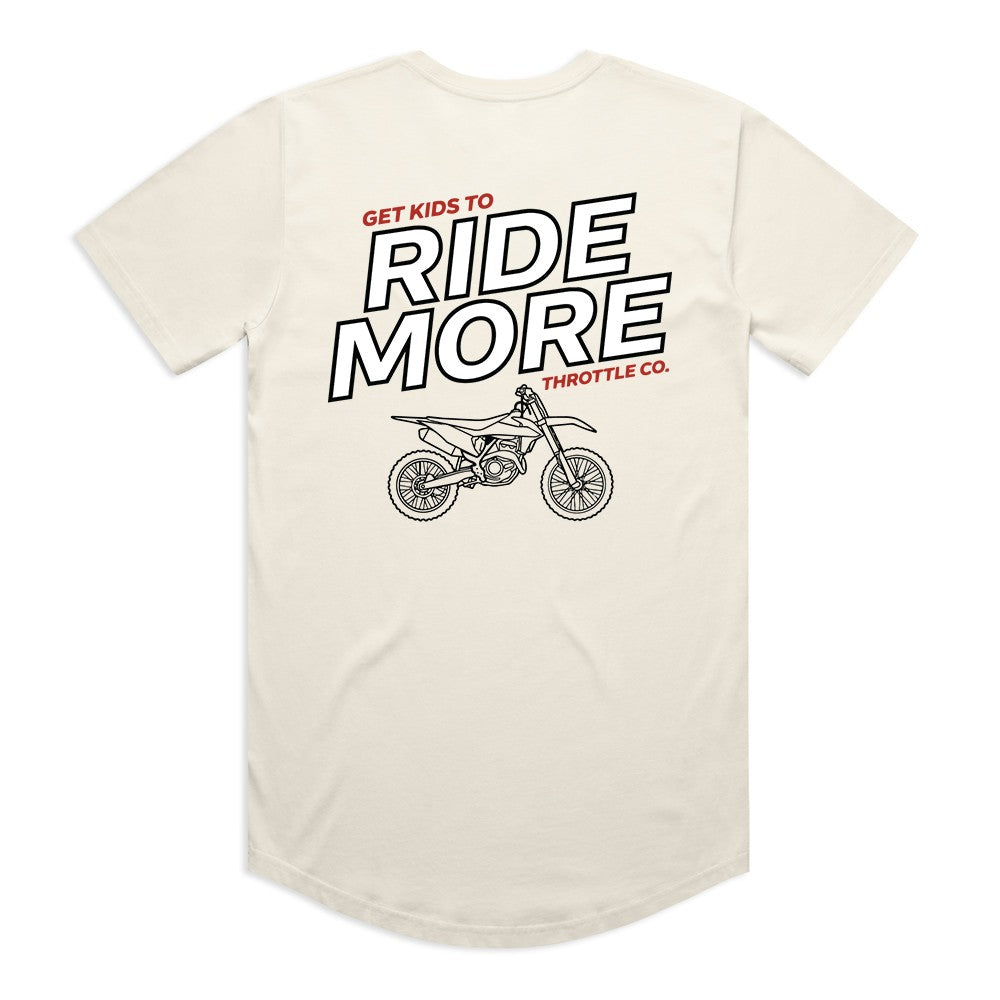 Get Kids To Ride More Drop Tee Tan Back