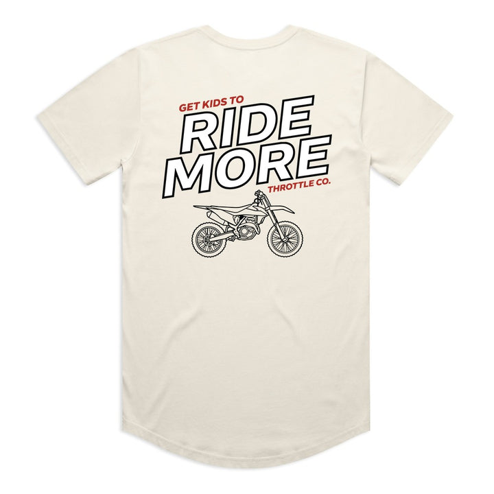 Get Kids To Ride More Drop Tee Tan Back