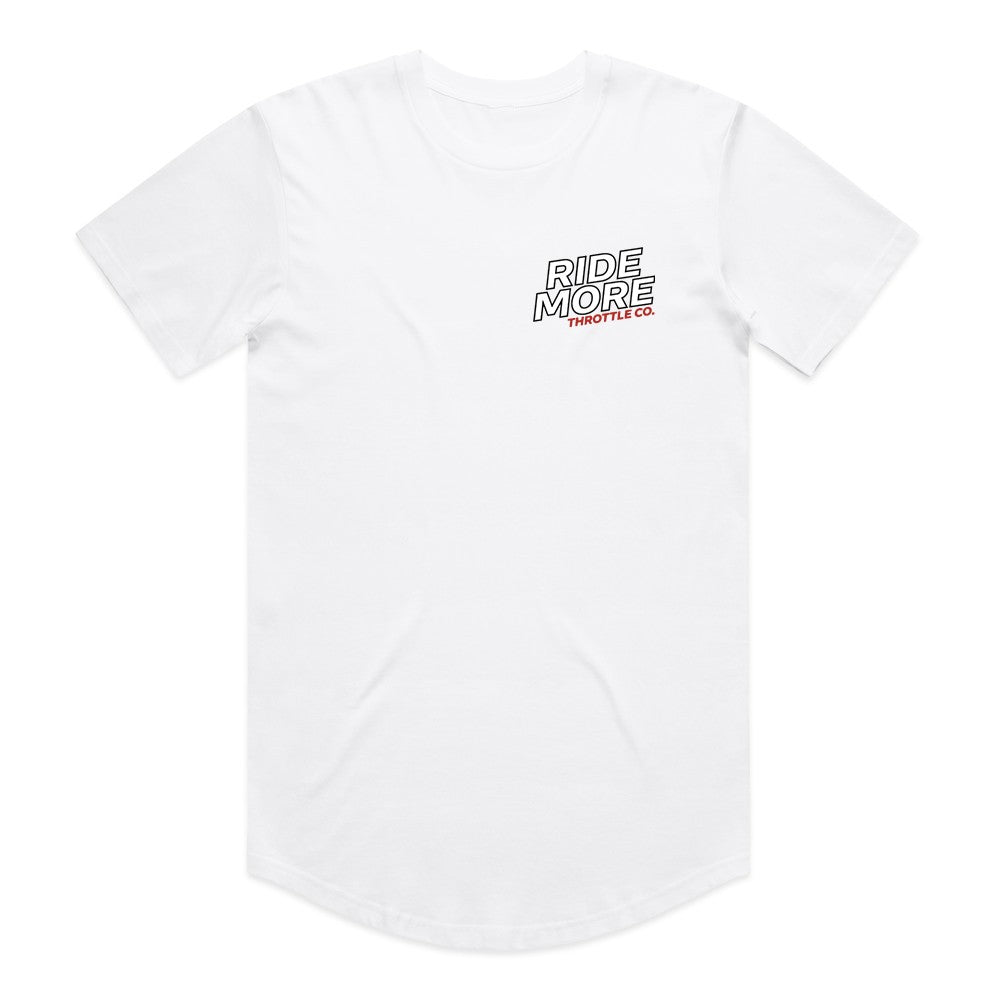 Get Kids To Ride More Drop Tee White Front