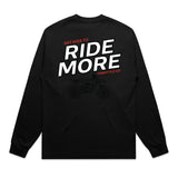 Get Kids To Ride More Heavyweight Long Sleeve Tee Black Back