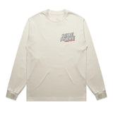 Get Kids To Ride More Heavyweight Long Sleeve Tee Tan Front