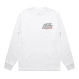 Get Kids To Ride More Heavyweight Long Sleeve Tee White Front