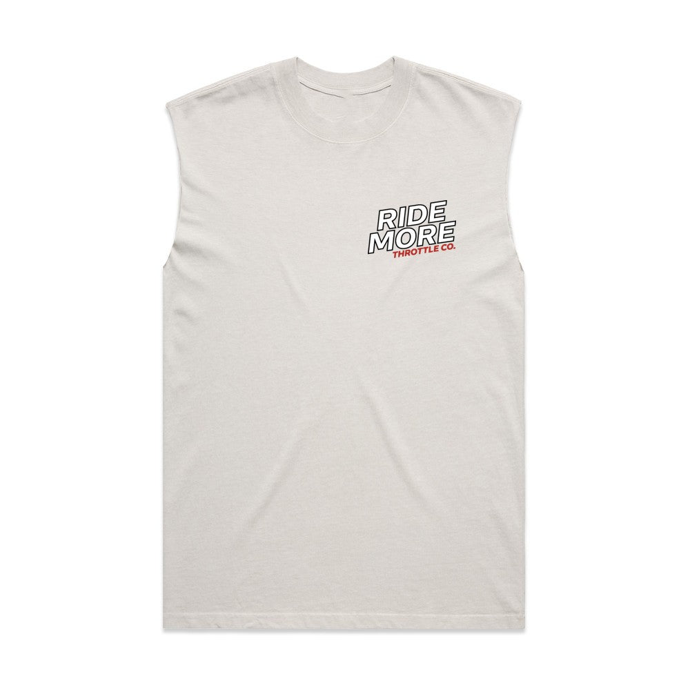 Get Kids To Ride More Heavyweight Tank Faded Bone Front