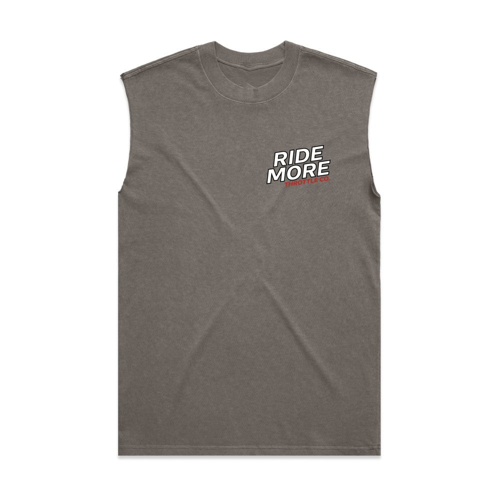 Get Kids To Ride More Heavyweight Tank Faded Grey Front