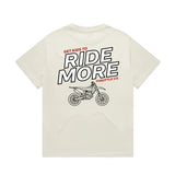 Get Kids To Ride More Heavyweight Tee Tan Back