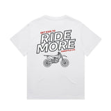 Get Kids To Ride More Heavyweight Tee White Back
