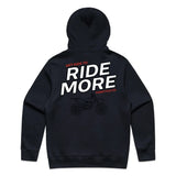Get Kids To Ride More Hoodie Ink Blue Back