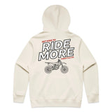 Get Kids To Ride More Hoodie Tan Back