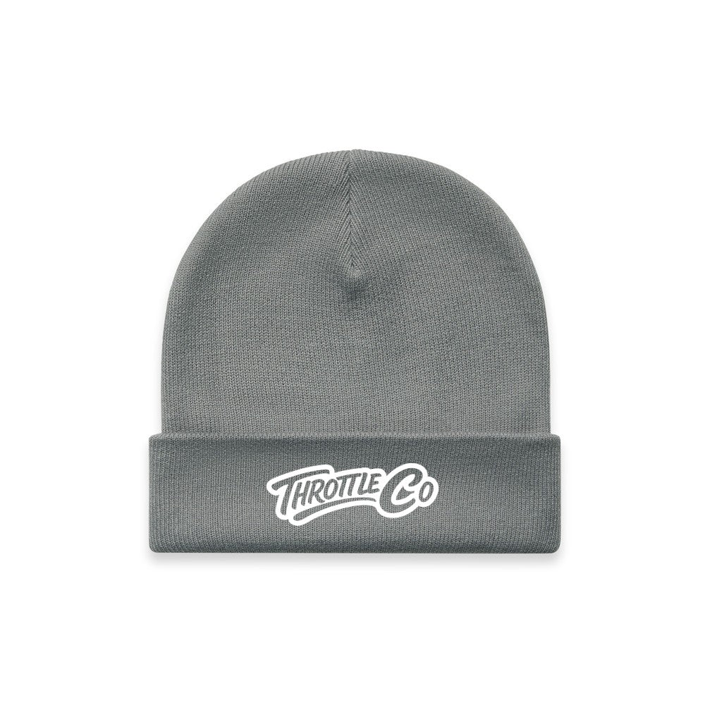 Throttle Co Logo Beanie Shadow Front