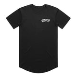 Throttle Co Logo Drop Tee Black Front