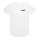 Throttle Co Logo Drop Tee White Front