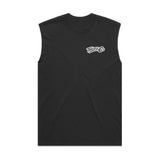 Throttle Co Logo Heavyweight Tank Faded Black Front