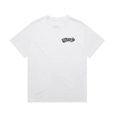 Throttle Co Logo Heavyweight Tee White Front