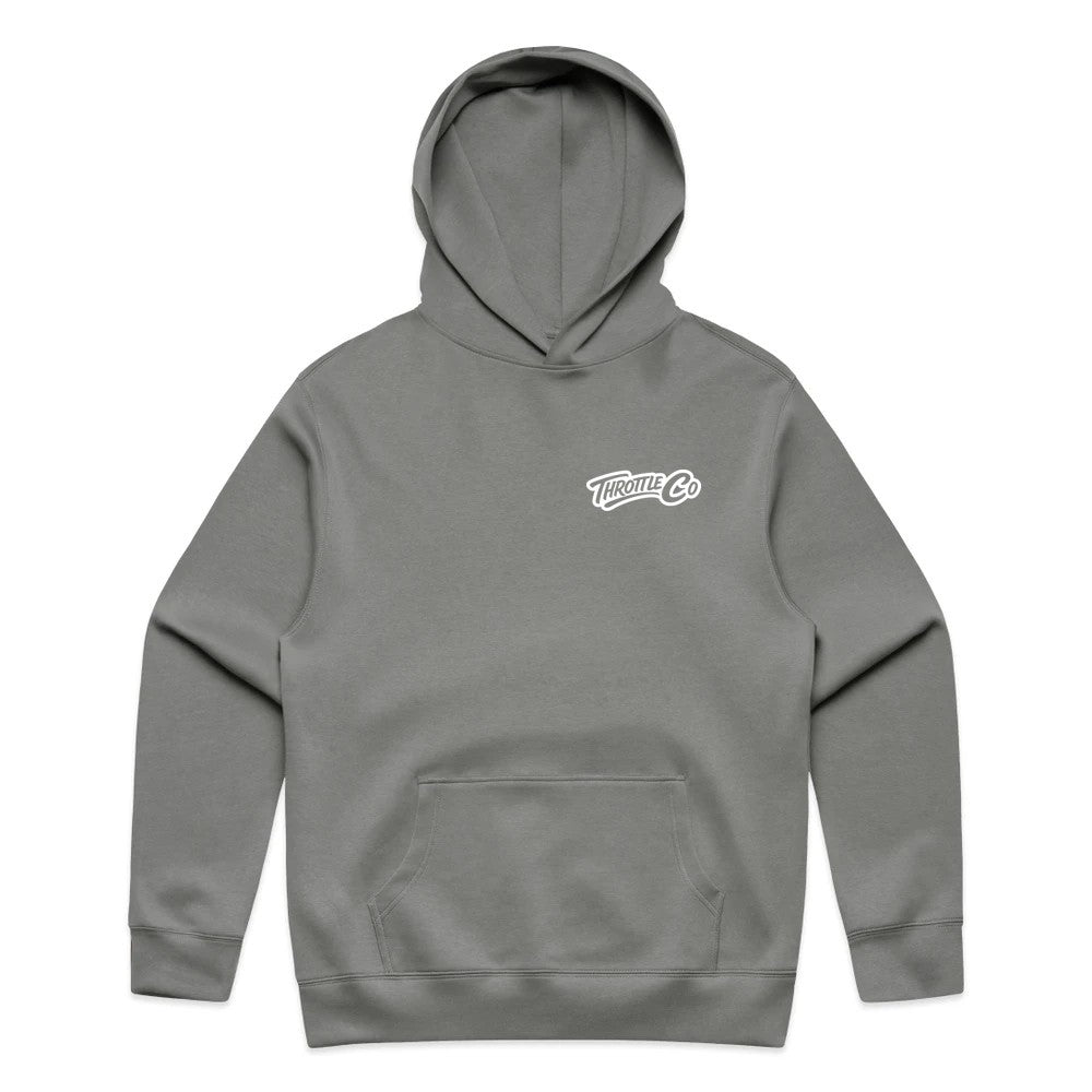 Throttle Co Logo Hoodie Shadow Front