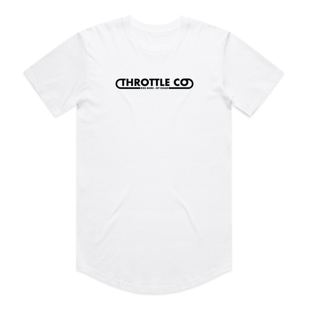 Throttle Co Loop Drop Tee White Front