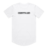 Throttle Co Loop Drop Tee White Front