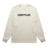 Throttle Co Loop Heavyweight Long Sleeve Tee Tan Front