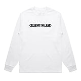 Throttle Co Loop Heavyweight Long Sleeve Tee White Front