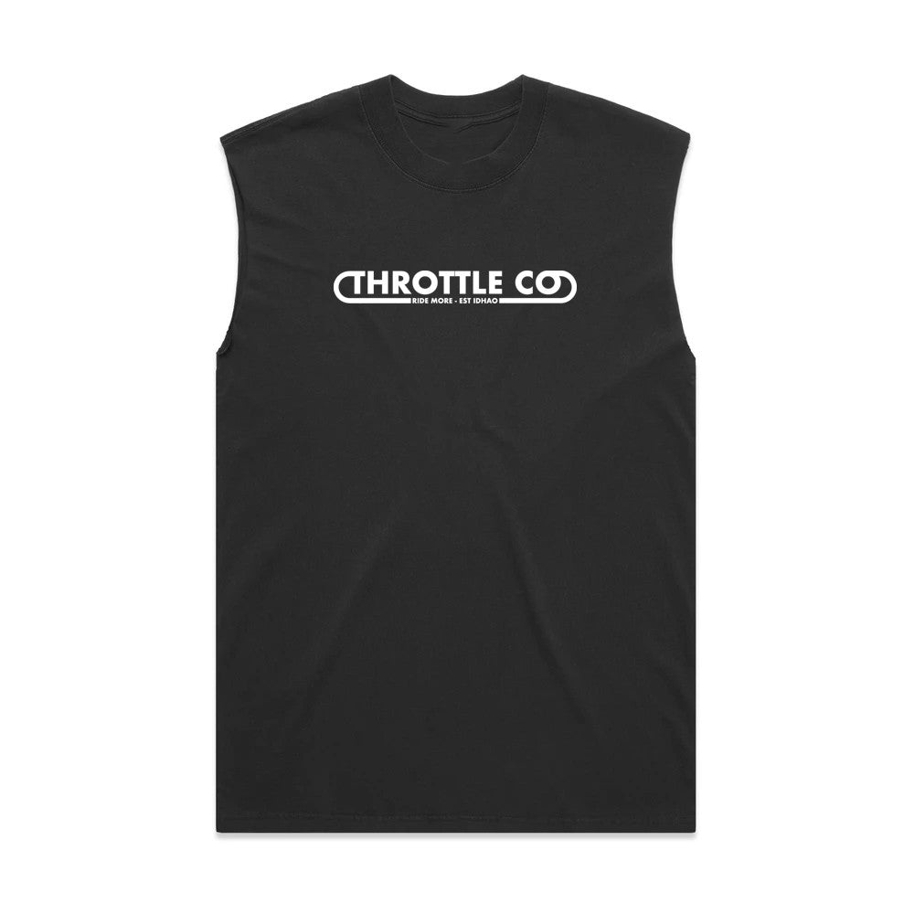 Throttle Co Loop Heavyweight Tank Faded Black Front