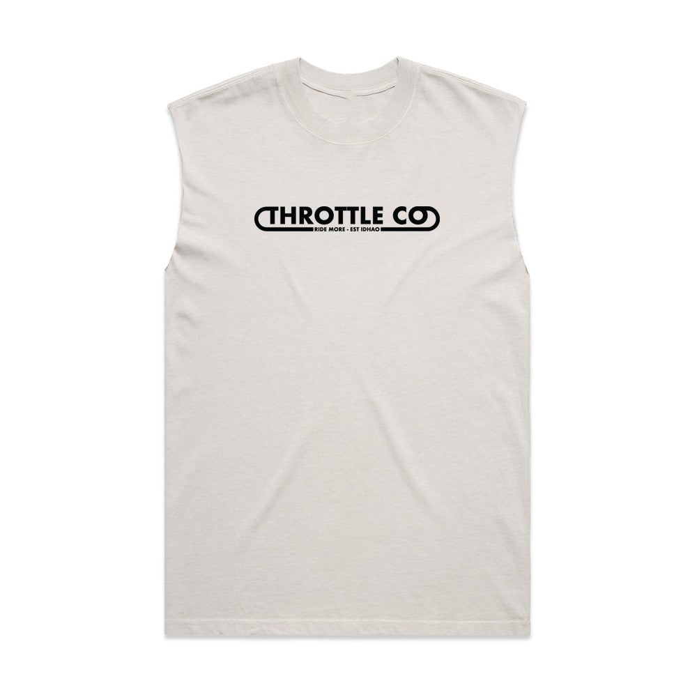 Throttle Co Loop Heavyweight Tank Faded Bone Front