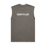 Throttle Co Loop Heavyweight Tank Faded Grey Front