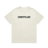 Throttle Co Loop Heavyweight Tee Tan Front