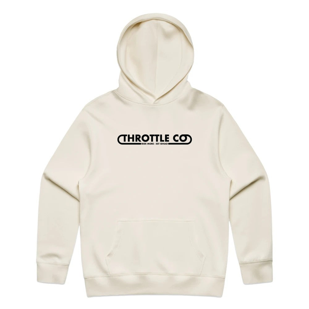 Throttle Co Loop Hoodie Tan Front